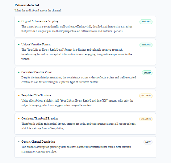 Headline verdict + signals — screenshot 2